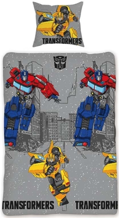 Sengetøj 140x200 cm - Transformers - 2 i 1 design